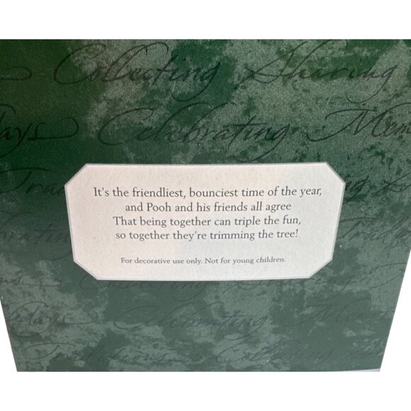 Tree-Trimming Time Winnie The Pooh Keepsake Ornaments Set Of 3 Vintage 1998 - Picture 7 of 7